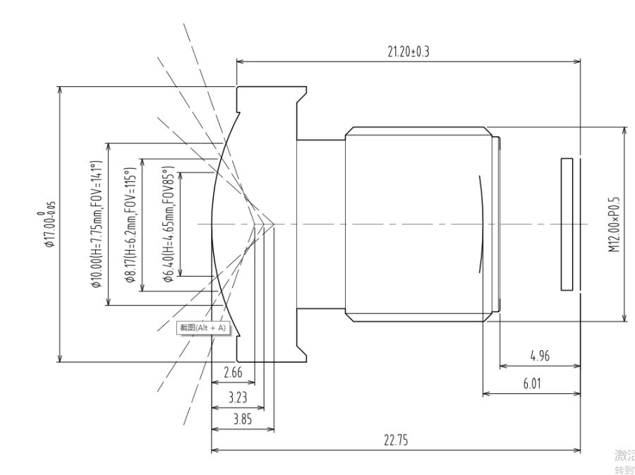 16MP レンズの図