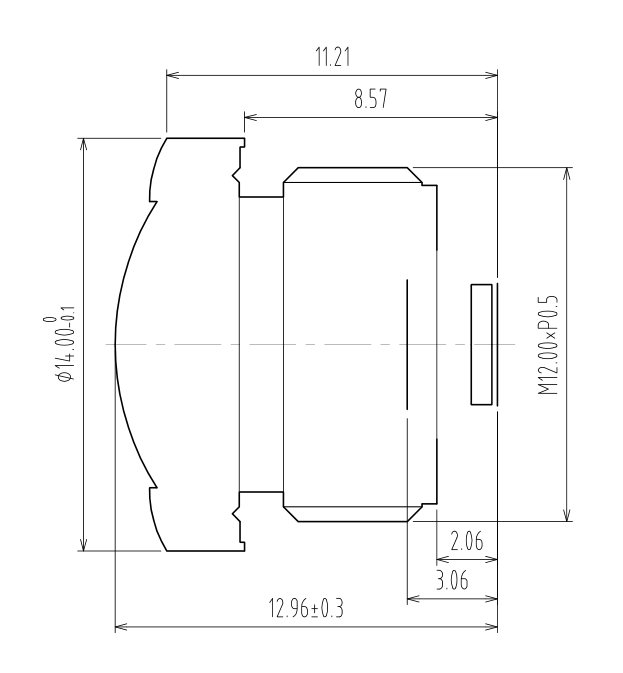 1.45mmレンズ図面