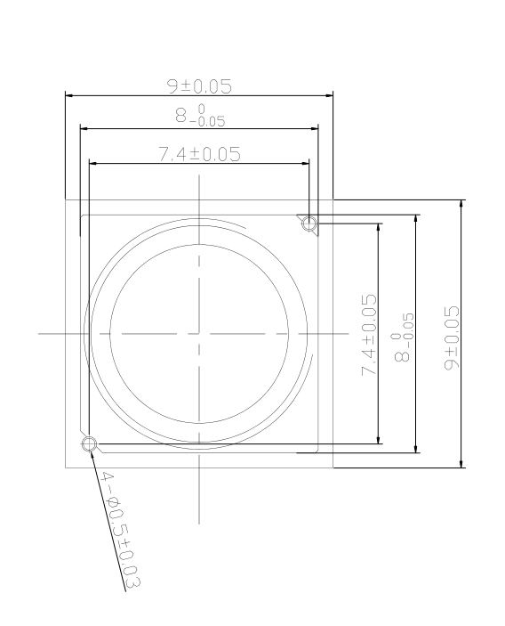 M8 レンズホルダーの図