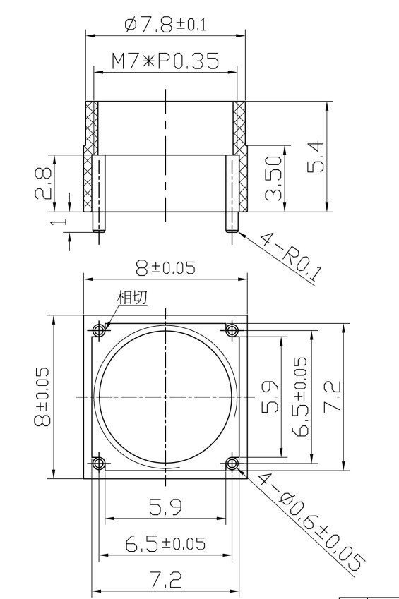 M7 レンズ ホルダーの図