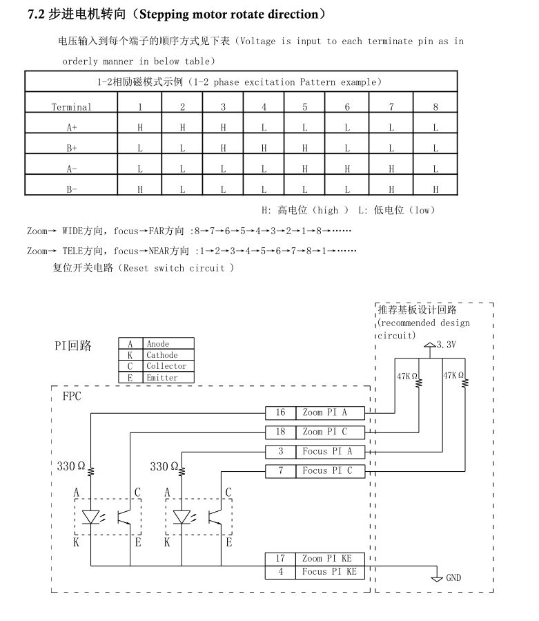 2.7-13.5mmステッピングモーター